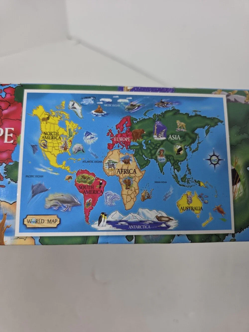 Melissa & Doug 33 Piece World Map Floor Puzzle Complete